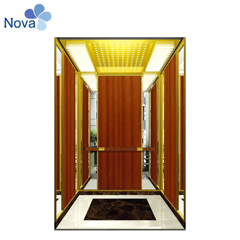 China Factory Customized stainless steel material hotel elevator cabin design