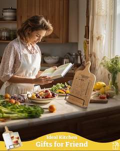 <span class=keywords><strong>T</strong></span>ábua De Corte Cookbook Stand, Suporte resistente do livro do cozinheiro, Recipe Book Holder com Medição Conversão Gráfico - Product Image 5