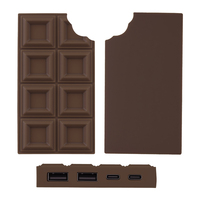 Idée cadeau : Hub USB 4 ports en forme de chocolat, séparateur USB mignon, ports USB-A et USB-C, accessoire de décoration de bureau, ordinateur portable, PC, hub USB en chocolat