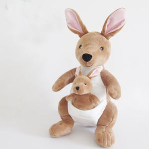 Cartoon Cute Baby Mom Animal Kangaroo <span class=keywords><strong>peluche</strong></span> simpatici animali di <span class=keywords><strong>peluche</strong></span> <span class=keywords><strong>peluche</strong></span> Kangaroo regali per la festa della mamma - Product Image 2