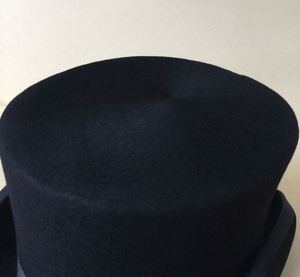 Sombreros de Copa Lincoln de Fieltro 100% Lana, 13.5 cm de Altura, Venta al por Mayor, Sombrero de Copa Negro de Alta Calidad para Deportes y Uso al Aire Libre, Unisex - Product Image 4