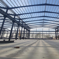 Bâtiment en structure métallique pour entrepôt, ossature en acier Q235 / Q355, économique