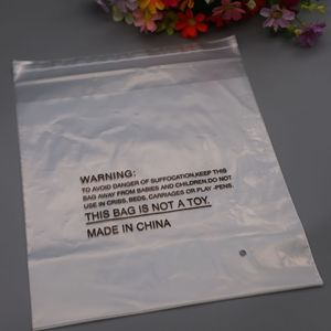 Sac en plastique PE Jiuhong 8 mil 220709 auto-scellant avec étiquette d'avertissement pour l'emballage de literie - Product Image 1