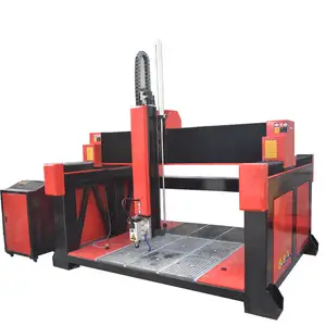 4 ejes cnc router 2030 para madera de espuma de piedra de metal con 5,5 kw de gran potencia del husillo