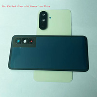 Harga pabrik casing ponsel untuk Samsung A36 kaca belakang dengan lensa kamera hitam/putih/hijau/ungu kaca belakang