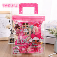 Notizbuch mit Stift lineal und Radiergummi PVC-Tasche Nettes Kawaii Girl Briefpapier-Set für Kinder Geschenk Schule Briefpapier 331