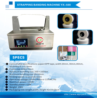 Haute qualité 30mm monnaie liant Machine billet de banque bagueuse petite boîte de bureau Machine de regroupement