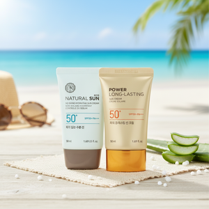 THEFACESHOP Suncare Kit SPF50+ <b>PA</b>++++ Sun Cream 50ml Hyaluronic Acid Niacinamide Vitamin C Adult Lightening Aloe Face Lotion - Product Image 3