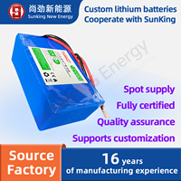 Batterie au lithium 12V 52Ah 18650 haute puissance, fabrication directe d'usine, acceptation d'échantillons personnalisés, pour outils électriques sans fil