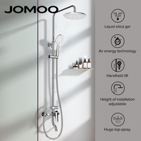Ensemble de robinets de bain JOMOO, système de douche mural à 3 réglages, mitigeur de douche à 3 voies avec rideau d'eau large et pression élevée