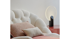 ชุดเฟอร์นิเจอร์ห้องนอนสไตล์นอร์ดิกขนาดใหญ่ ดีไซน์อิตาลี โมเดิร์น หรูหรา เตียงทรงกลม โครงไม้ หุ้มกำมะหยี่ - Product Image 5