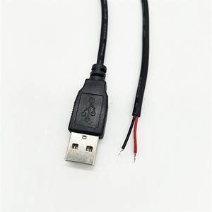 Venta al por mayor cable de carga USB2.0 de un solo cabezal cable de alimentación USB de 2 núcleos para lámparas de mesa LED - Product Image 3