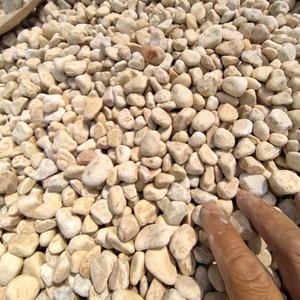 Natural White Round <b>Pebble</b> Stone Polished <b>Cobbles</b> & <b>Pebbles</b> for Home & Garden Landscaping Decoration - Product Image 5
