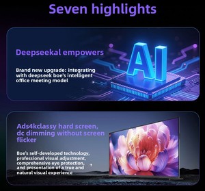 Schermo Interattivo Touch <span class=keywords><strong>Screen</strong></span> <span class=keywords><strong>All</strong></span>-<span class=keywords><strong>in</strong></span>-<span class=keywords><strong>One</strong></span> Serie BOE E4 per Conferenze, TV Mobile Ultra-sottile 4K ad Alta Definizione, Lavagna Interattiva Nera - Product Image 2