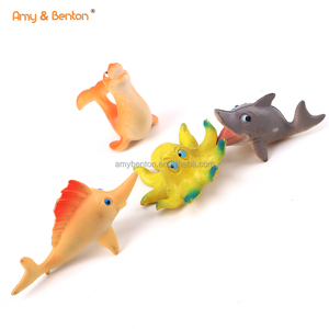 Jouets figurines d'animaux de la mer, figurines en <span class=keywords><strong>plastique</strong></span> 3D, modèles d'<span class=keywords><strong>action</strong></span> de créateurs sous-Marine - Product Image 3