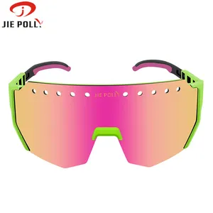 바이커를위한 낚시 자전거 타기 안경 보호 UV400 편광 선글라스 산악 자전거 스포츠 5 렌즈 사이클링 안경