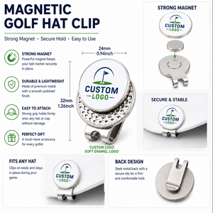 Clip de Chapeau de <span class=keywords><strong>Golf</strong></span> Personnalisé en Gros avec Logo Vague Océanique et Marqueur de Balle de <span class=keywords><strong>Golf</strong></span> Magnétique Puissant – Accessoires de <span class=keywords><strong>Golf</strong></span> de Luxe - Product Image 4