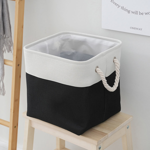 Pliable Enfants Bébé Tissu Panier De Rangement Carré <span class=keywords><strong>Toile</strong></span> Jeans Collection Boîte Accueil Organisation Bin - Product Image 2