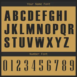 Camiseta de Béisbol Negra y Dorada Personalizada de Alta Calidad, Ropa Deportiva Transpirable de Secado Rápido con Bordado para Jugadores de Softbol - Product Image 4