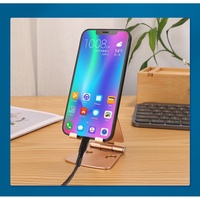 Support de téléphone portable mini en alliage d'aluminium, support pliable en métal pour tablette et smartphone, support de bureau portable