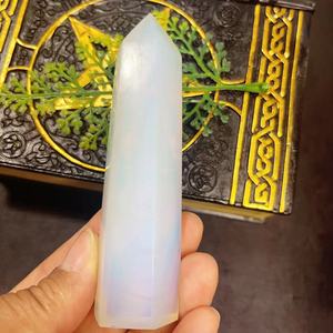 Baguette en pierre de Quartz de tour d'opalite de cristal poli pour la décoration et le cadeau de vacances - Product Image 3