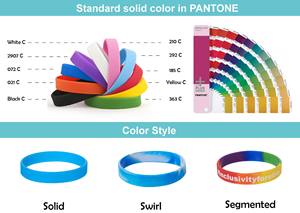 Nouveaux bracelets promotionnels pour entreprises avec logo, bracelet en silicone personnalisé, bracelet en caoutchouc noir, bleu, rouge - Product Image 3