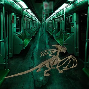 Halloween Simulation Dragon Skeleton Model Holiday Party Indoor/Yard <b>Decoration</b> Props Plastic Skeleton Crafts - Product Image 5