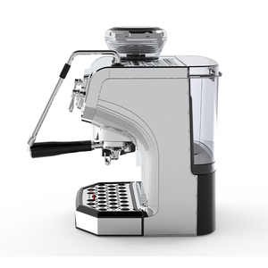 Machine à Café Commerciale Écran Électrique Un Groupe, Moulin à Café <span class=keywords><strong>Expresso</strong></span> Cappuccino <span class=keywords><strong>avec</strong></span> Réservoir d'Eau - Product Image 5