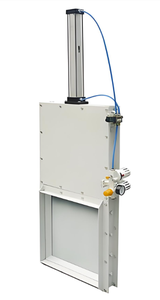 Nouvelle porte coulissante pneumatique à haute productivité pour le contrôle du flux de matériaux en vrac, automatisation, matériau personnalisable, acier inoxydable - Product Image 3