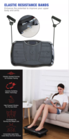 Plateforme de vibration corporelle 3D, appareil de musculation, équipement d'exercice pour brûler les graisses, machine de massage par vibration manuelle Crazy Fit