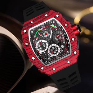 Reloj de cuarzo para hombre multifuncional <span class=keywords><strong>Miller</strong></span> luminoso calendario barril correa de silicona reloj de pulsera para hombre <span class=keywords><strong>Relojes</strong></span> de mano - Product Image 4