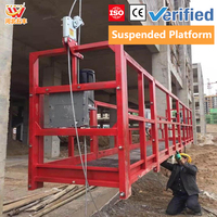 Plateforme suspendue écologique Hebei Wufeng ZLP630 peinte par pulvérisation, 630 kg, 1,5 kW, pour travaux de construction sur les campus universitaires