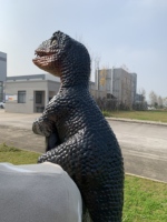 Marionnette de dinosaure personnalisée CET en matériau léger pour garderies, écoles, parcs de trampolines, attractions et spectacles