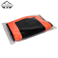Bouée de sécurité gonflable haute visibilité personnalisée avec logo, sac étanche avec poche avant en filet pour sports nautiques en eau libre