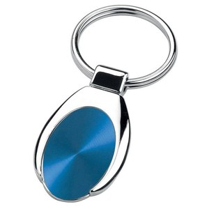 Andrew blu moda portachiavi in metallo con Logo personalizzato UV e Offset stampato con materiali in resina di cristallo in lega per chiave - Product Image 1