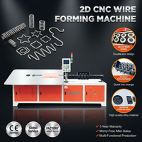 Machine à cintrer automatique 2D CNC Machine de formage de fil métallique en fil d'acier Réaliser une mise en forme précise de formes complexes
