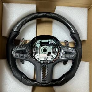 Volante de Fibra de Carbono Auténtica Personalizado para <span class=keywords><strong>BMW</strong></span> G20 G28 G29 G32 G38 G18 G12 G11 G05 G01 G02 G30 G80 G81 G82 M3 M4 M5 M6 - Product Image 6