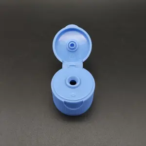 24Mm Chất Lượng Cao Nhựa Dầu Gội Chai Nắp Màu Xanh Màu Gân PP Nhựa Tay Xà Phòng Chai Lật Top Cap <span class=keywords><strong>24</strong></span> <span class=keywords><strong>410</strong></span> - Product Image 1
