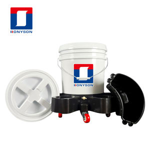 Cubo de lavado de coches móvil multifuncional al por mayor de plástico con herramienta extraíble <span class=keywords><strong>Dolly</strong></span> y herramientas de limpieza de coches lavables - Product Image 6