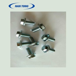 Vis hexagonale de 35 mm de long, diamètre de filetage de 12 mm, revêtement en zinc, classe 8, pour montage de lame de coupe-papier - Product Image 4