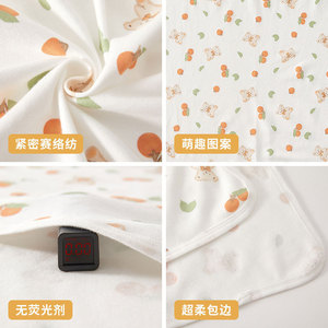 <b>Newborn</b> Baby Swaddle <b>Blanket</b> 100% Cotton Animal Cartoons Square Soft Breathable Wrap For Infants Sleeping Comfort - Product Image 2