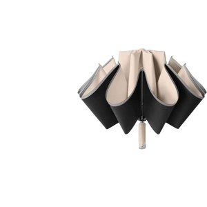Martillo Rompeventanas Creativo de Tres Pliegues, Herramienta de Escape de Emergencia para Coche, Paraguas Totalmente Automático de Fibra de Vidrio con 10 Varillas y Revestimiento Negro - Product Image 1