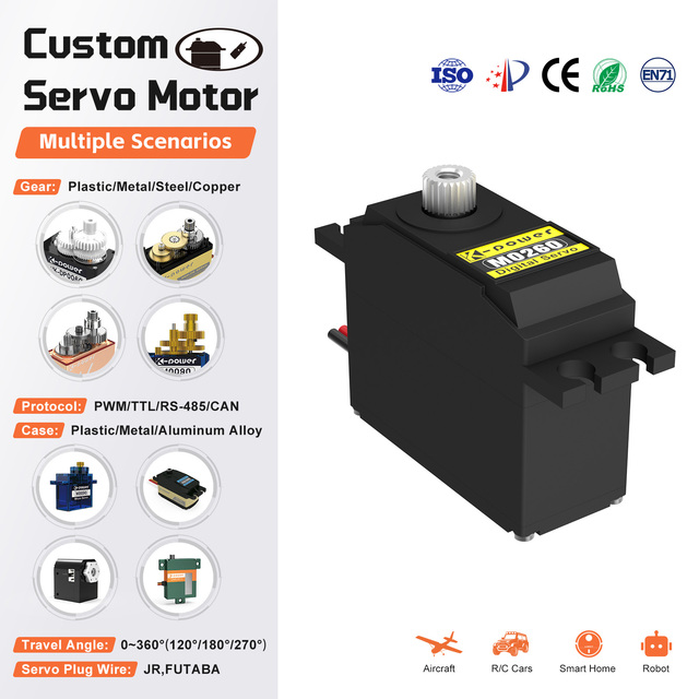 M0260 Metal Gear Micro Mini Servo Motor 4kg Torque Analog Digital Servo for RC Car Parts Smart Camera Drona Gimbal