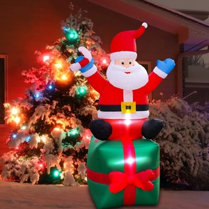 Noël Gonflable LED Éclairé Gingerbread Man Blow Up Xmas Party Intérieur Extérieur Cour Pelouse Jardin Décoration - Product Image 3