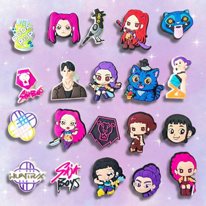 Heißer Verkauf: Gummi-Cartoon-Schuhanhänger für Mädchen, beliebte Saja-Kpop-Schuhanhänger für Jungen, Kpop Demon Hunt Schuhanhänger - Product Image 2