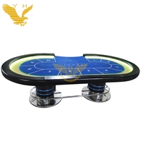 Table de poker professionnelle moderne YH pour 10 personnes, table de jeu commune