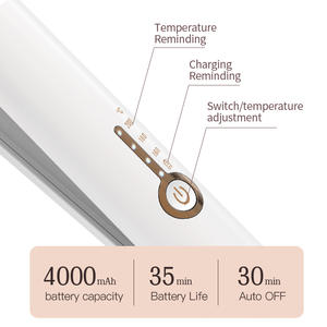 2024 Tiktok nouveau Design <span class=keywords><strong>sans</strong></span> <span class=keywords><strong>fil</strong></span> Mini voyage USB Rechargeable fer <span class=keywords><strong>plat</strong></span> 2 en 1 lisseur et bigoudi - Product Image 6