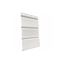 Panel de techo de sofito de PVC ligero a prueba de humedad Color de madera de plástico falso para construcción para Diseño de Interiores Panel de sofito