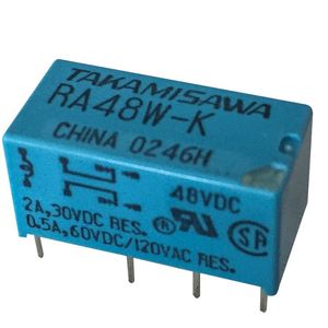 Relé Takamisawa Ra48w K 48Vdc DPDT 2A 30Vdc Res 0.5A 60Vdc 120Vac Res - Product Image 1