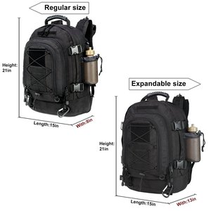 Mochila Táctica de Senderismo para Hombre, Nuevo Diseño, 39L-60L, Gran Capacidad, Expandible, Nailon Impermeable, Poliéster, Cierre de Cremallera - Product Image 6